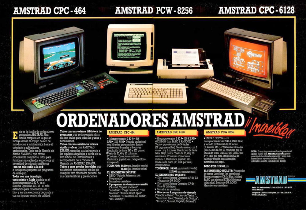Amstrad PCW Ad